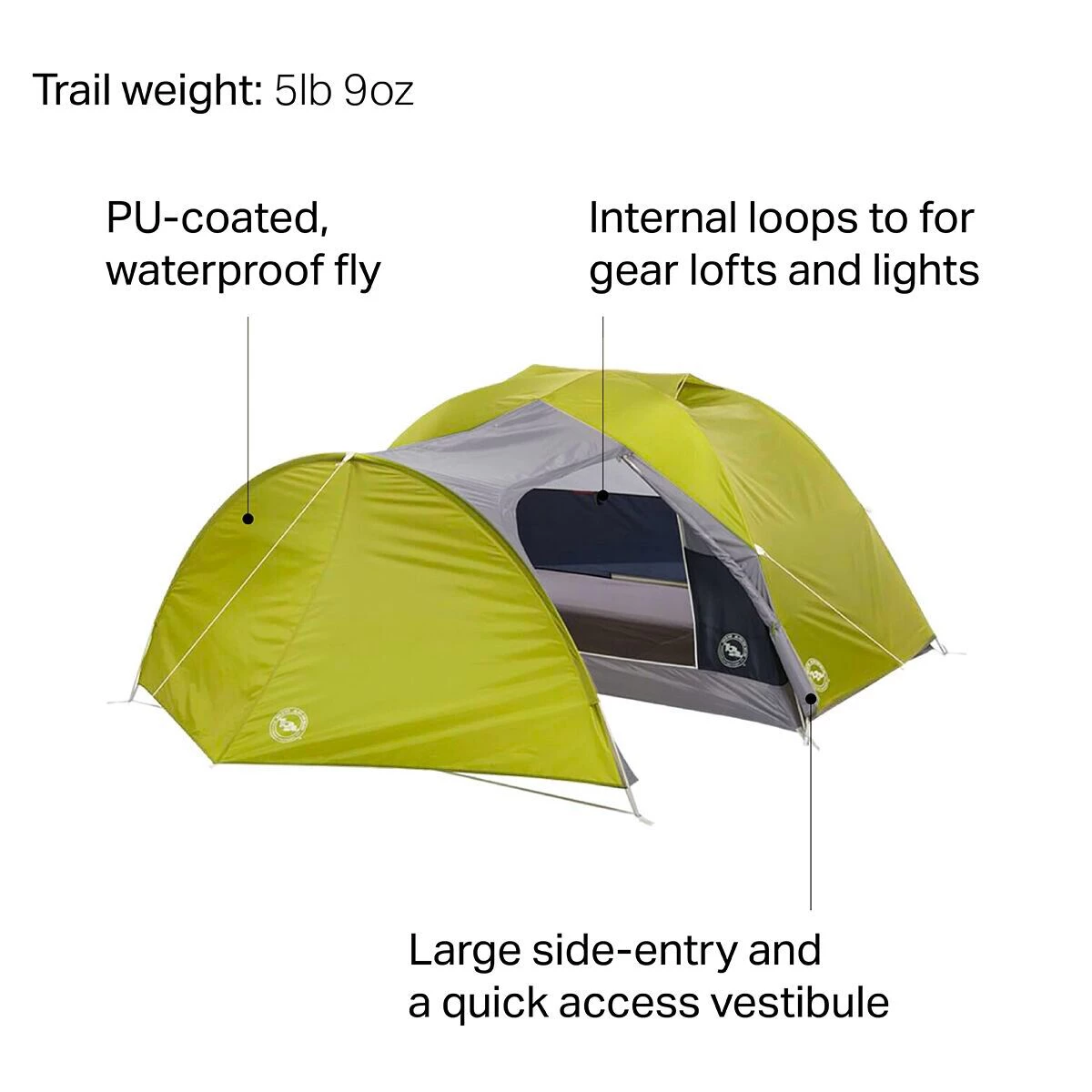 Best Pirce π€© Big Agnes Blacktail 2 Hotel Tent: 2 Person 3 Season βοΈ 5 Best Pirce π€© Big Agnes Blacktail 2 Hotel Tent: 2 Person 3 Season βοΈ - Image 3