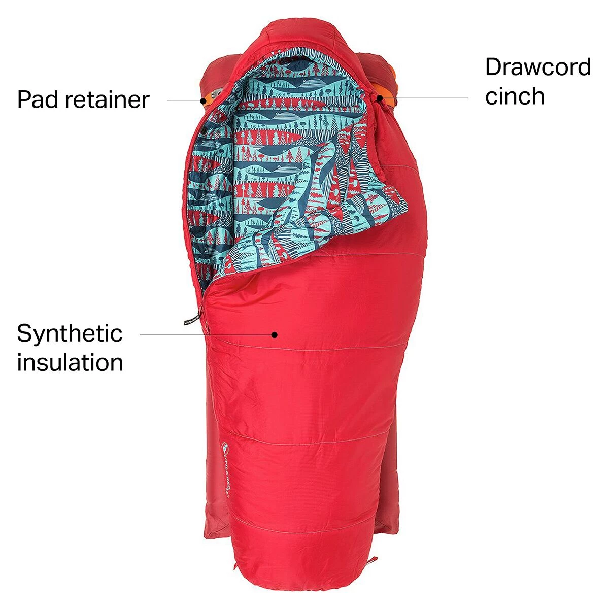 Promo 👏 Big Agnes Little Red Sleeping Bag: 15F Synthetic Kids' ⭐ 3 Promo 👏 Big Agnes Little Red Sleeping Bag: 15F Synthetic Kids' ⭐ - Image 2